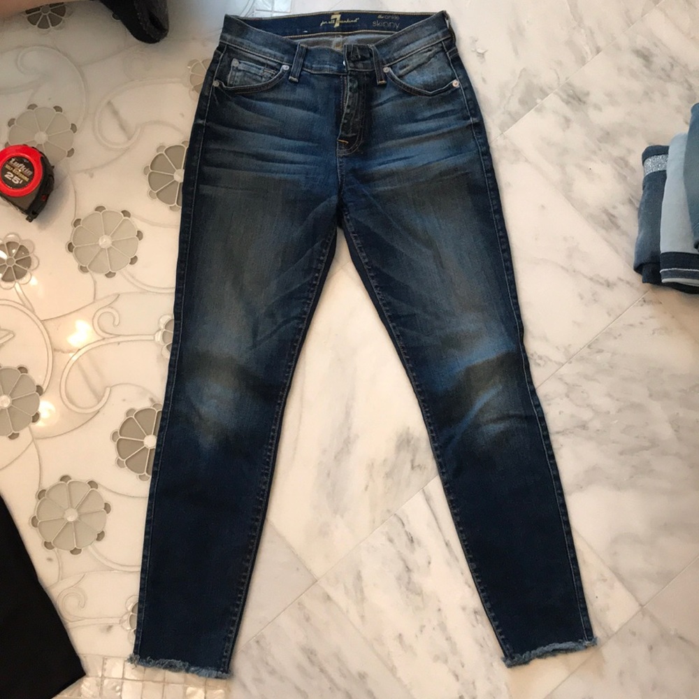 7 for all mankind the ankle skinny